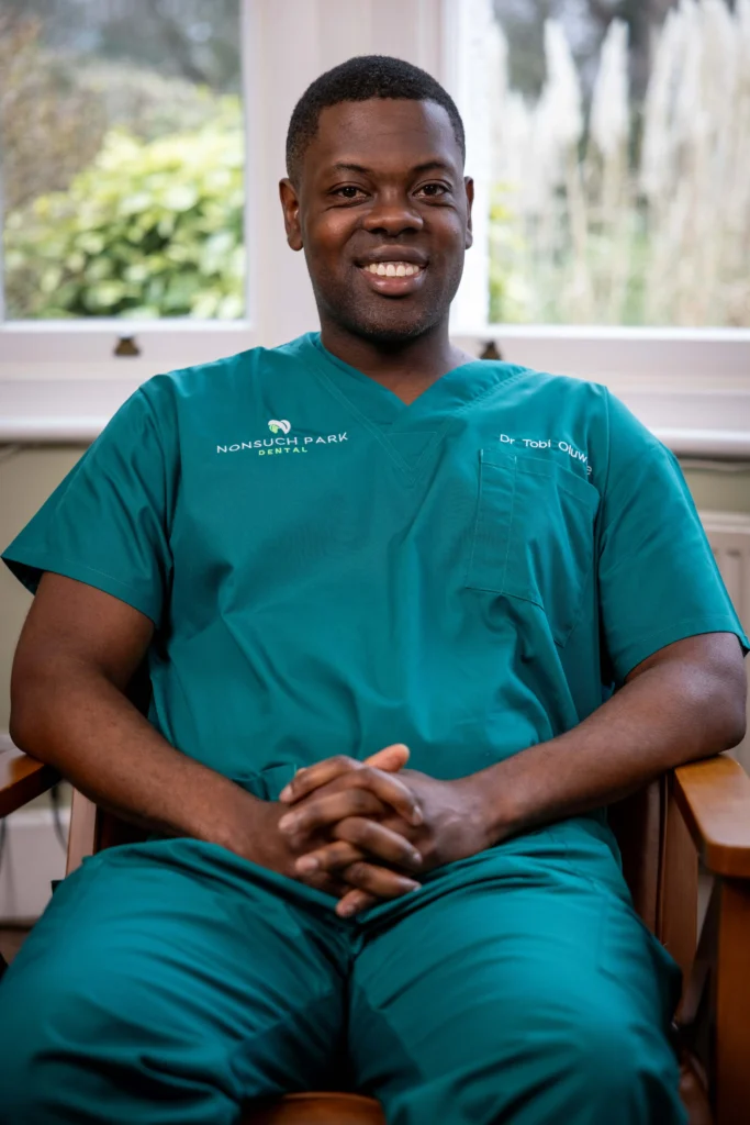 portrait photo of tobi inside nonsuch park dental clinic